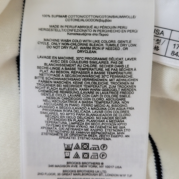 [M] Brooks Brothers Dress Blue and Cream - Picture 10 of 16